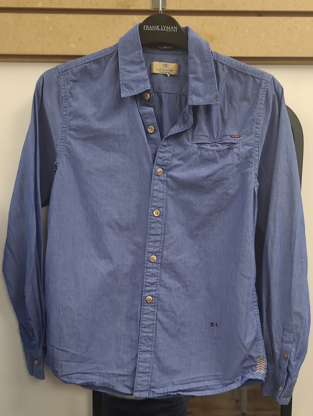 Scotch & Soda Kids / Teen Blue Casual Button-Down Shirt